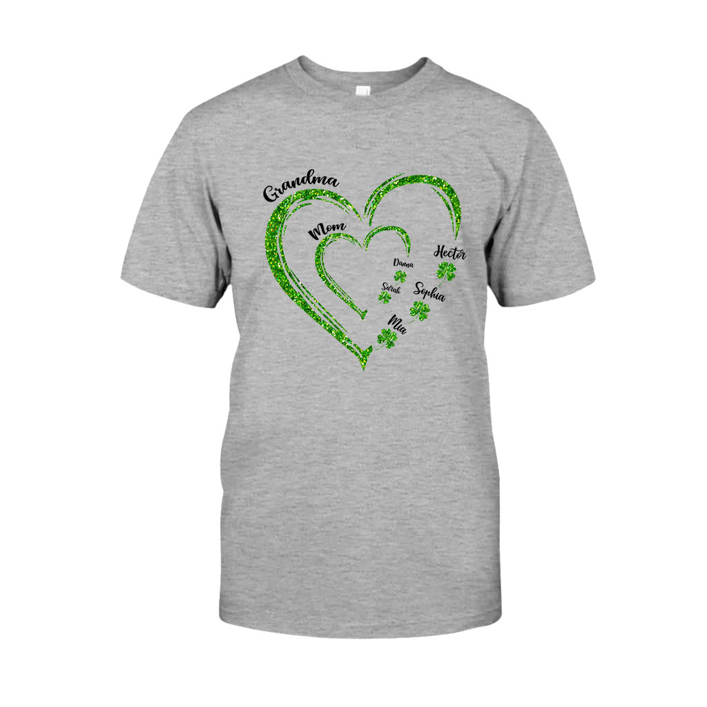 First Mom Now Grandma - Personalized Saint Patrick's Day T-shirt And Hoodie