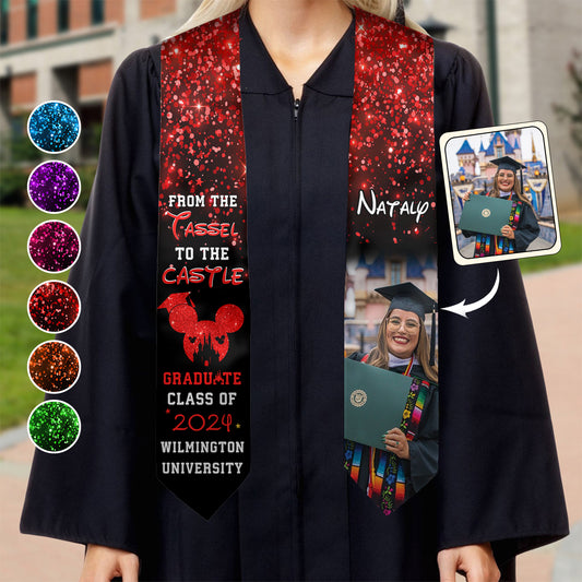 From The Tassel To The Castle - Personalized Graduation Graduation Stole